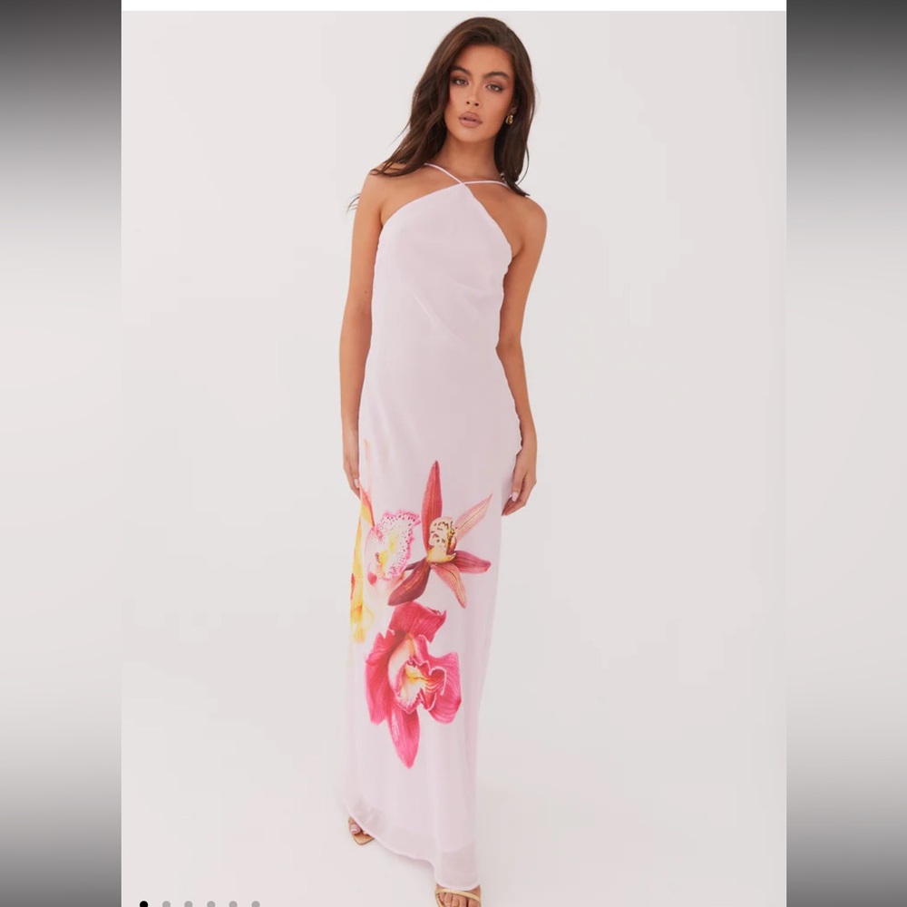 NET Peppermayo Blossom Hearts Maxi Dress - Pink Peony